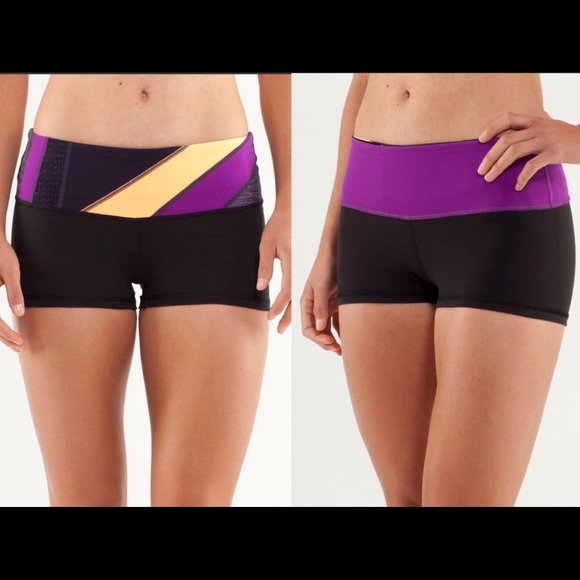 lululemon Boogie Reversible Shorts Black Quilt 4